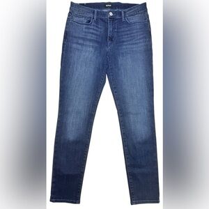 Hudson Natalie Mid Rise Super Skinny Ankle Dark Wash Denim Jeans Womens 29